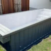Piscina de contenedores de 6 m x 2,4 m con iluminación LED